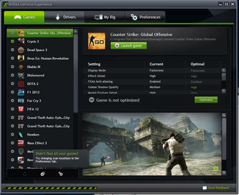 Download GeForce Experience .